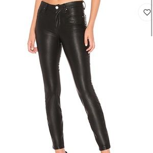 BLANK NYC Black Faux Leather Jeans / Pants